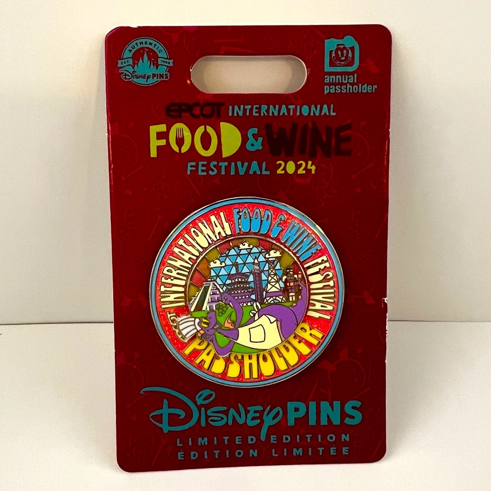 Epcot International Food and Wine Festival 2024 Passholder Collector Pin